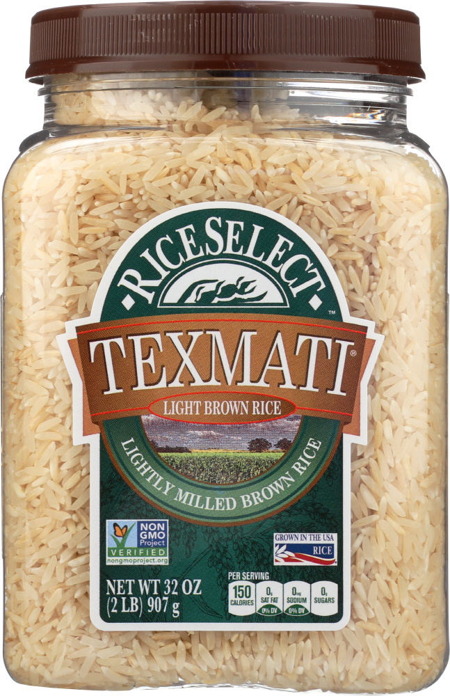 RICESELECT: Texmati Light Brown Rice, 32 oz - 0074401510413