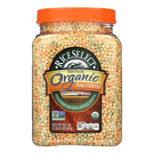 Riceselect Organic Pearl Couscous, Tri-color - Case Of 4 - 24.5 Oz - 074401739234