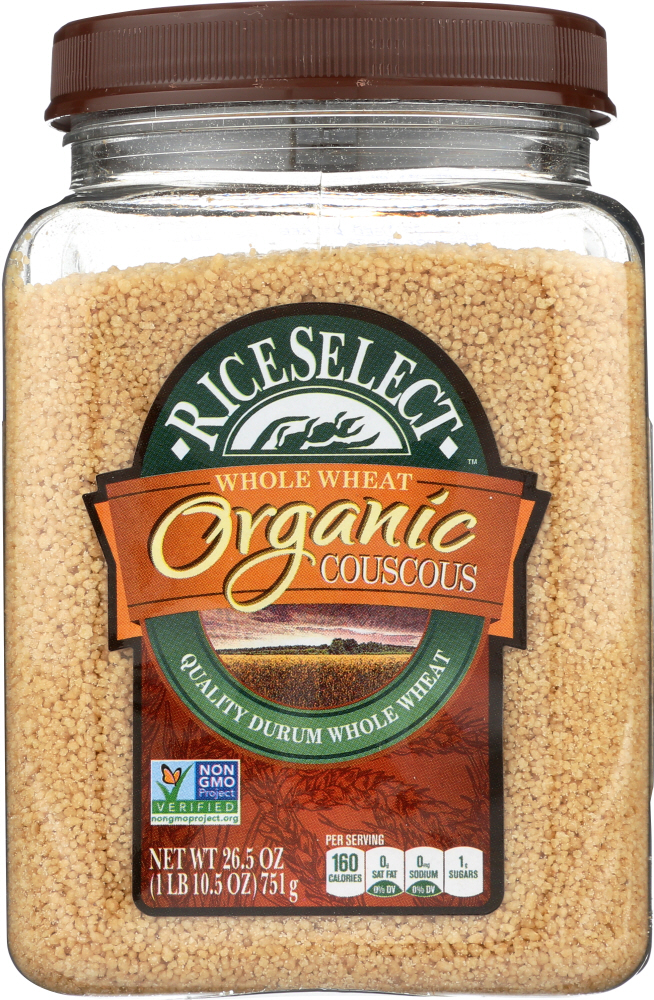 RICESELECT: Organic Whole Wheat Couscous, 26.5 oz - 0074401744320