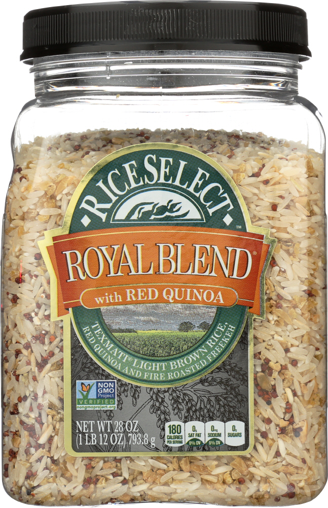 RICESELECT: Royal Blend with Red Quinoa, 28 oz - 0074401750291