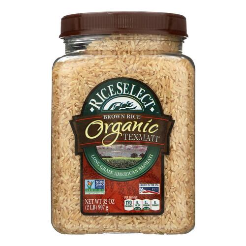 Rice Select Texmati Rice - Organic Brown - Case Of 4 - 32 Oz. - 0074401930419