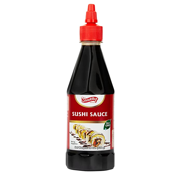 Japanese Eel Sauce, Unagi Sushi Sauce by Shirakiku | Sweet and Savory Authentic Asian Sauce for Sushi, Cooking, Grilling | Non GMO| 18 oz. - 074410164706