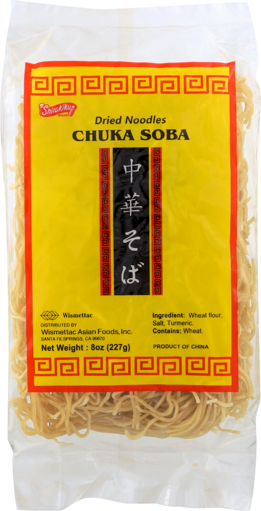 SHIRAKIKU: Chuka Soba Dried Noodles, 8 oz - 0074410450557