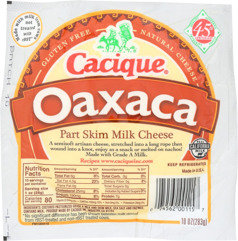 Oaxaca Part Skim Milk Cheese - 074562001157