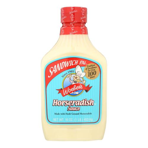  Woebers Horseradish Sauce, 16 Ounce  - 074680000841