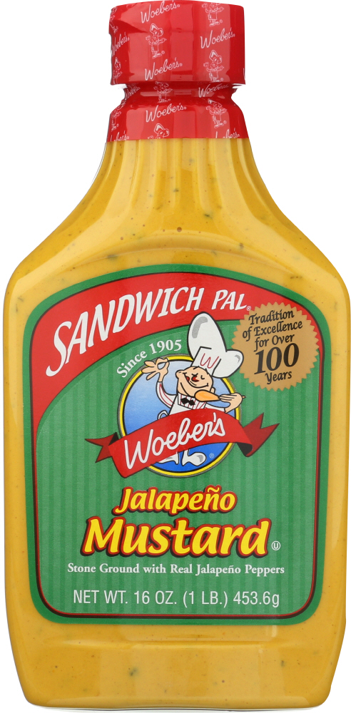 Woeber'S, Sandwich Pal, Mustard, Jalapeno - 074680000865