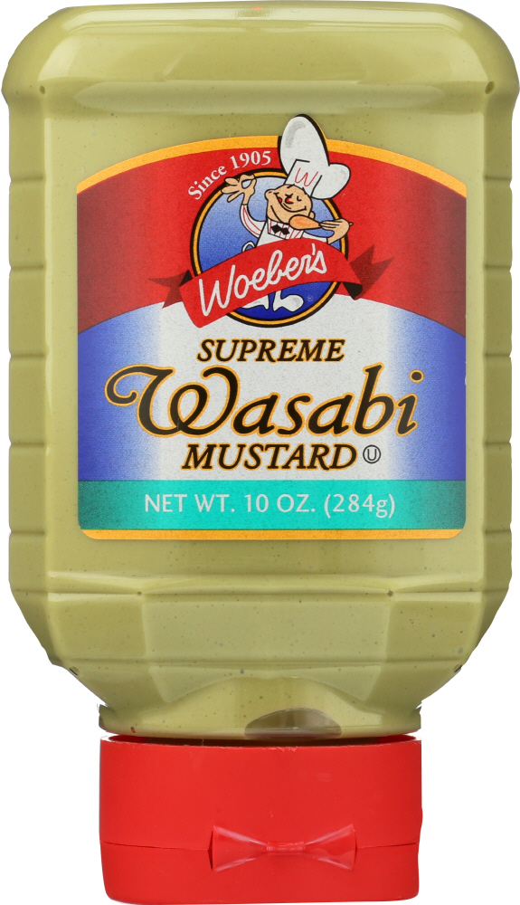 WOEBER: Mustard Supreme Wasabi, 10 oz - 0074680003941