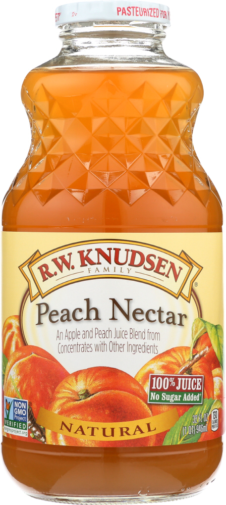 R.W. Knudsen Family, 100% Natural Juice, Peach Nectar - 074682103311