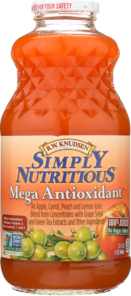 R.W. KNUDSEN FAMILY: Simply Nutritious Mega Antioxidant Juice, 32 oz - 0074682107555