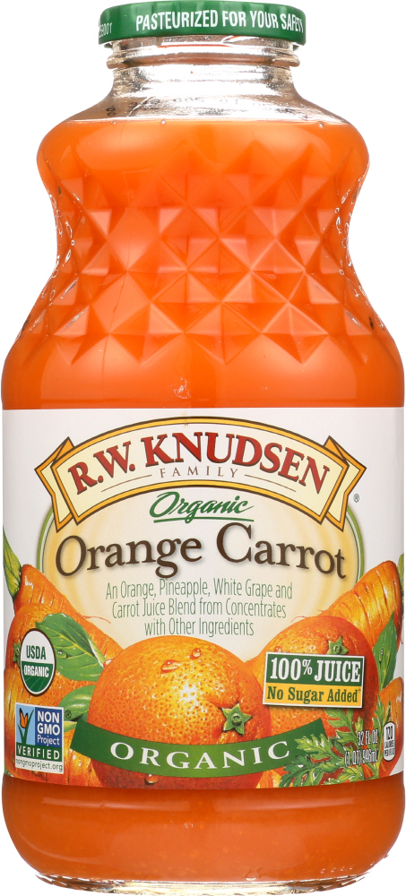R.W. KNUDSEN: Organic Orange Carrot Juice, 32 oz - 0074682107753