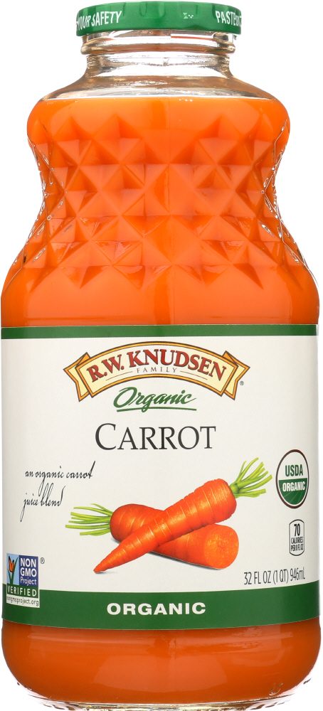 An Organic Carrot Juice Blend - an