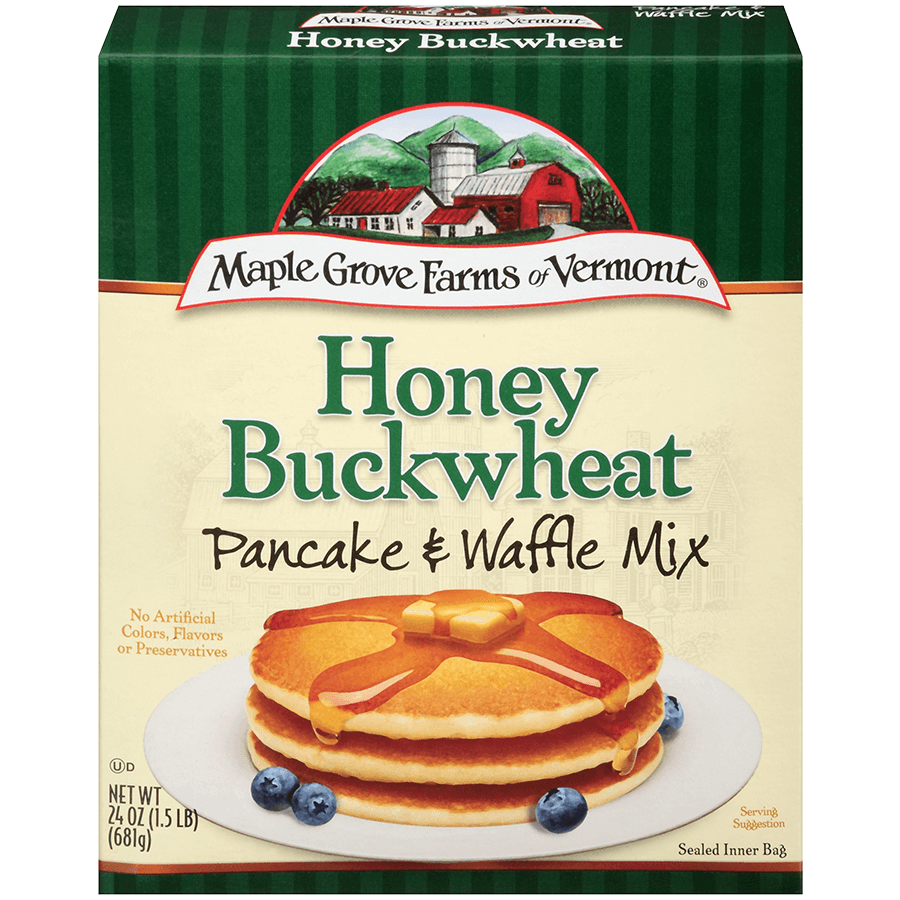 MAPLE GROVE: Mix Pancake Buckwheat Honey, 24 oz - 0074683000091