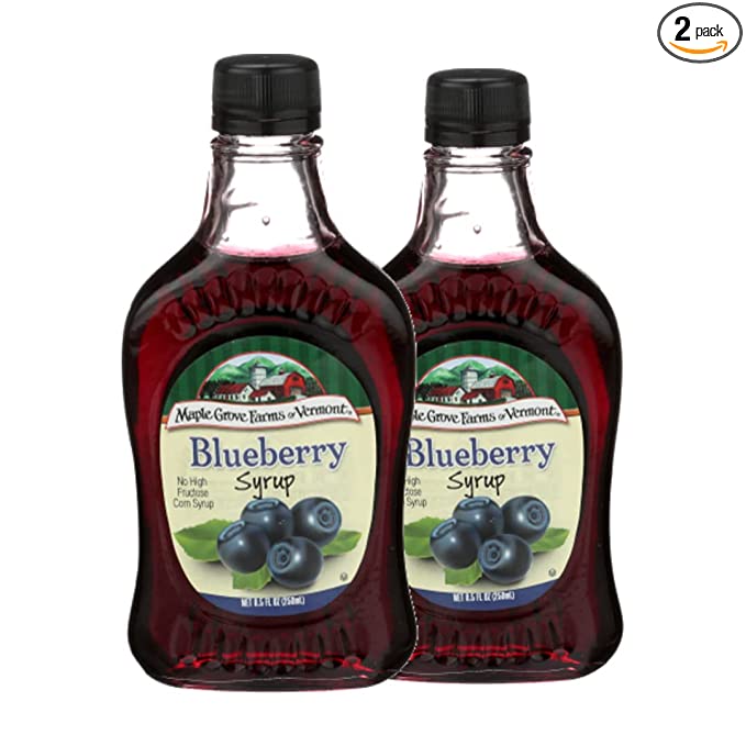  Maple Grove Farms Syrup Natural Blueberry 8.5 OZ (Pack of 2)2  - 074683003023
