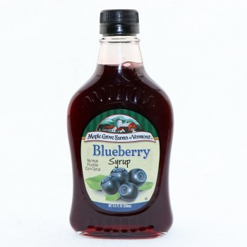 Maple grove farms of vermont, syrup, blueberry - 0074683003023