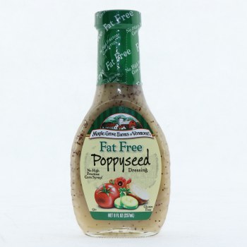 Maple Grove Farms - Fat Free Salad Dressing - Poppyseed - Case Of 12 - 8 Oz. - 0074683004457