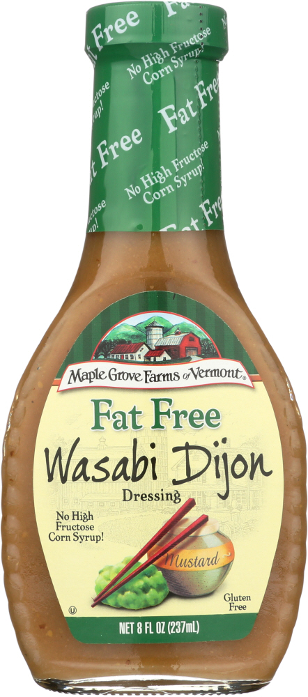 Maple Grove Farms - Fat Free Salad Dressing - Wasabi Dijon - Case Of 12 - 8 Oz. - 074683004570