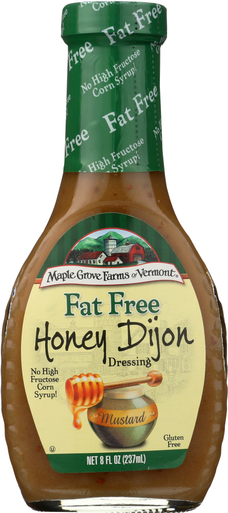 MAPLE GROVE: Fat Free Honey Dijon Dressing, 8 oz - 0074683004686