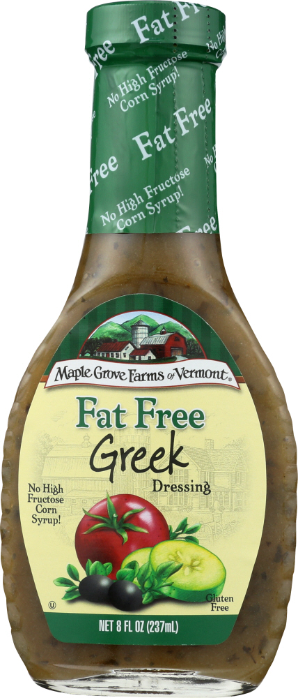 Maple Grove Farms Of Vermont, Fat Free Greek Dressing - 074683004808
