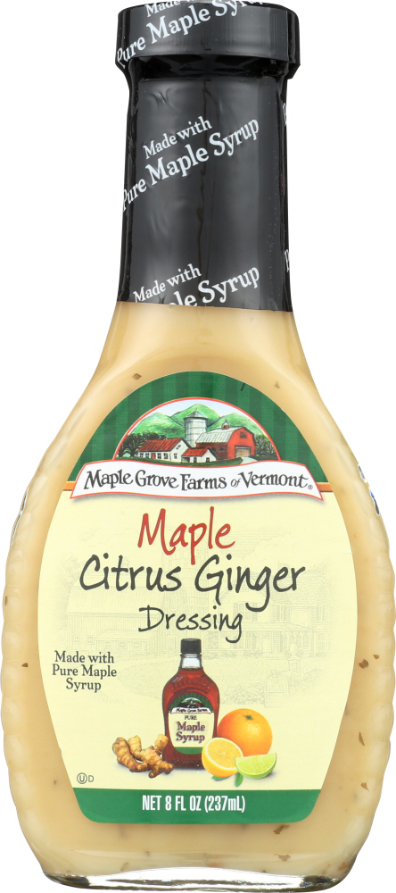 MAPLE GROVE: Dressing Citrus Ginger Maple, 8 oz - 0074683015392