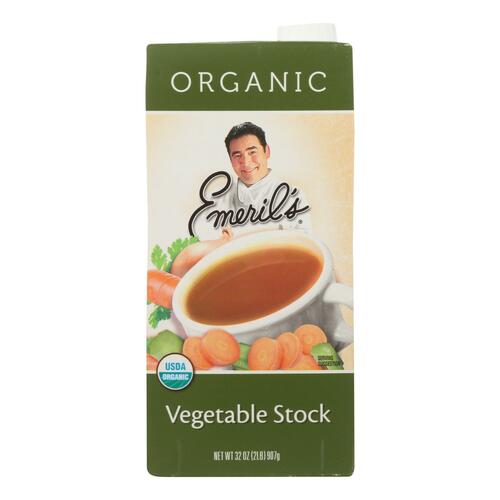 EMERIL’S: Organic Vegetable Stock, 32 oz - 0074683096322