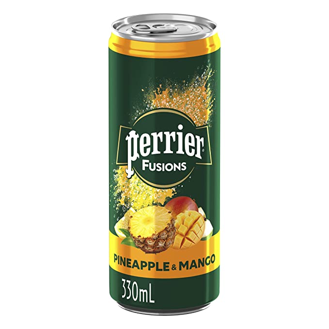  Perrier Fusions Pineapple Mango Sleek Can 330mL - Single  - 074780333948