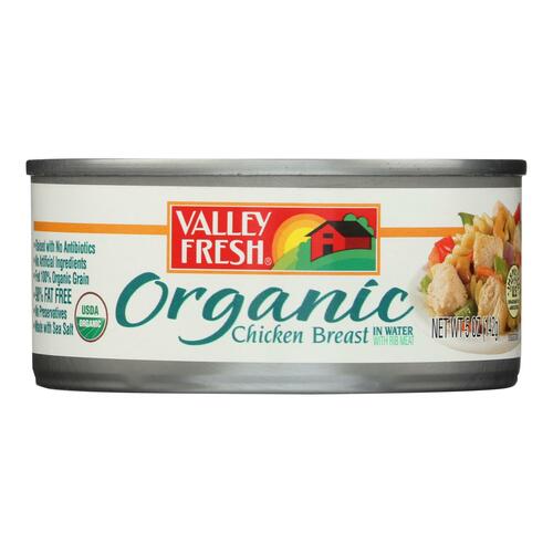Valley Fresh Organic Chicken In Water - Case Of 12 - 5 Oz - 074785452880