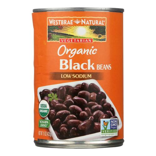 Westbrae Natural, Organic Low Sodium Black Beans - 074873163216