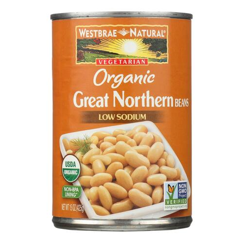 Westbrae Foods Organic Great Northern Beans - Case Of 12 - 15 Oz. - trix
