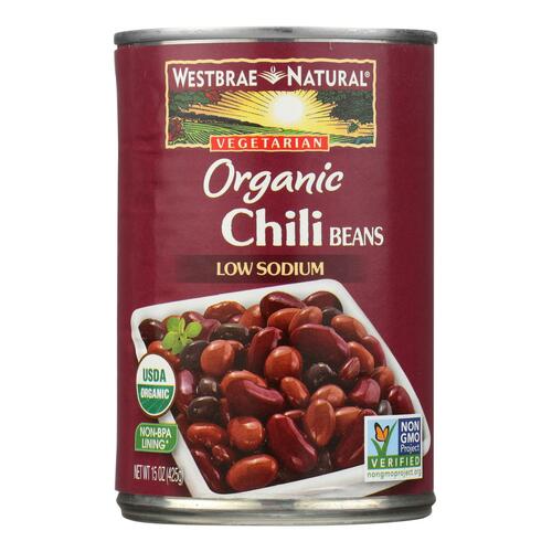  Westbrae Natural, Vegetarian Organic, Chili Beans, 15 oz  - 074873163278