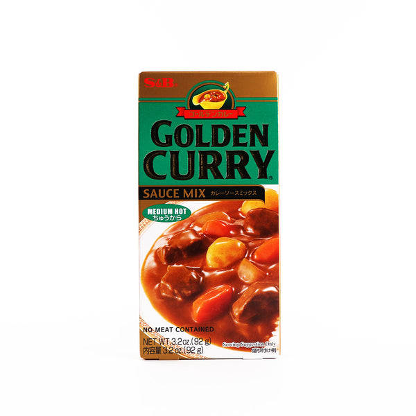 S & B: Sauce Mix Medium Hot Golden Curry, 3.2 oz - 0074880030051