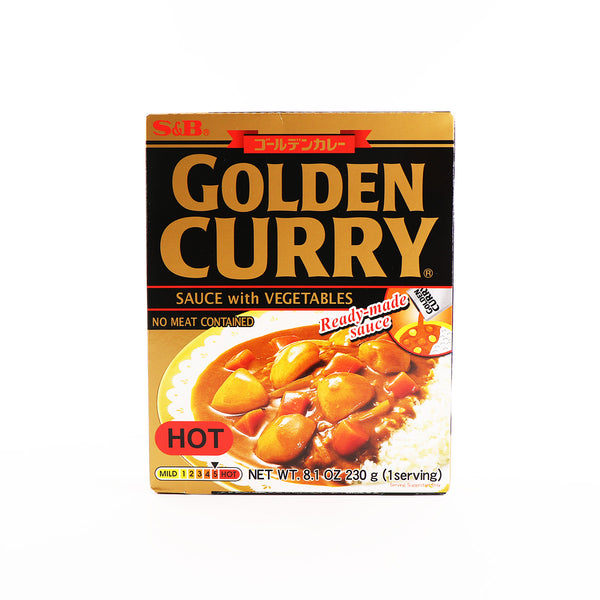 S&B, Golden Curry, Sauce With Vegetables, Hot - 074880040623