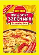 Sun-Bird, Szechwan Seasoning Mix, Hot & Spicy - 074880070163