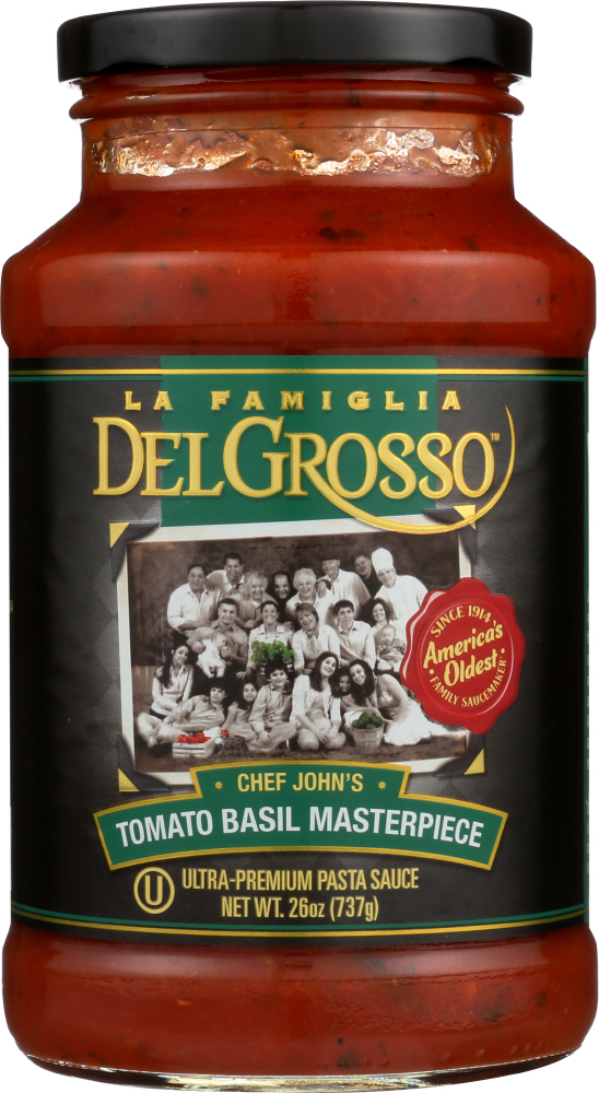 LA FAMIGLIA DELGROSSO: Sauce Pasta Tomato Basil, 26 oz - 0074908360306