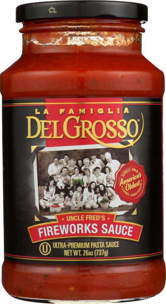LA FAMIGLIA DELGROSSO: Sauce Pasta Fireworks, 26 oz - 0074908360337