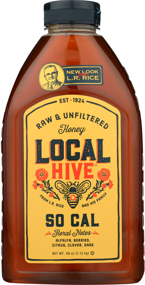 LOCAL HIVE: Raw and Unfiltered So Cal Honey, 40 oz - 0075002410409