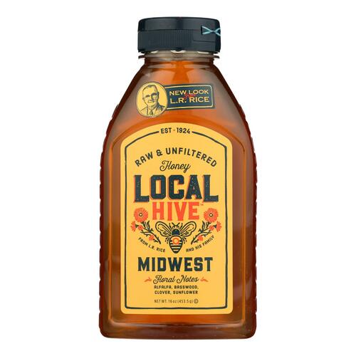 Local Hive 100% Pure Raw & Unfiltered Honey - Case Of 6 - 16 Oz - 075002515159