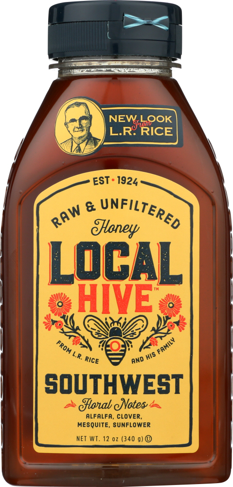 LOCAL HIVE: Raw and Unfiltered Southwest Honey, 12 oz - 0075002919124