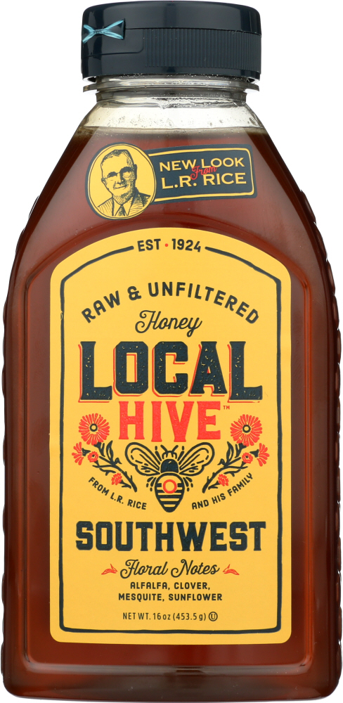 LOCAL HIVE: Raw and Unfiltered Southwest Honey, 16 oz - 0075002919193