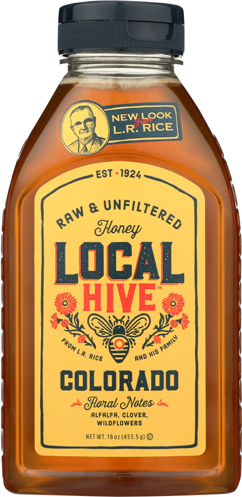 LOCAL HIVE: Raw & Unfiltered Colorado Honey, 16 oz - 0075002927679