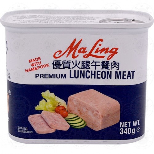 Ma Ling (梅林火腿午餐肉) Premium 340g Luncheon Meat - 0075069270015