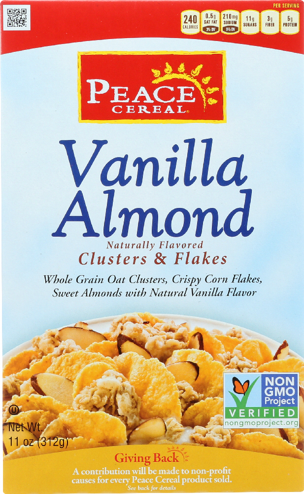 PEACE CEREAL: Cereal Vanilla Almond, 11 oz - 0075070104521