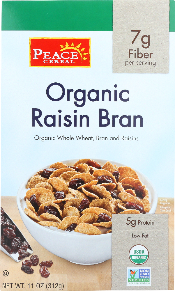 Peace Cereal, Organic Raisin Bran - 075070109458