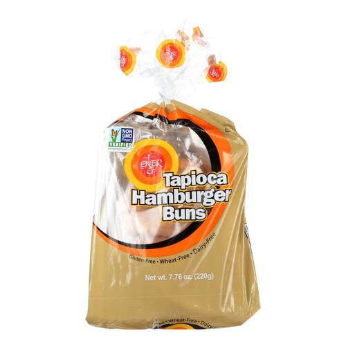 Ener-g Foods - Hamburger Buns - Tapioca - 7.76 Oz - Case Of 6 - 075119145874