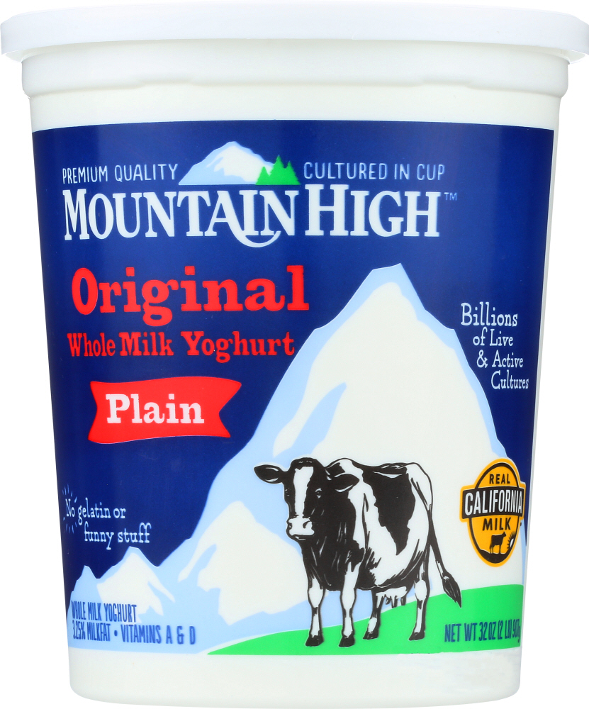 Original Style Whole Milk Yoghurt, Plain - 075270001606