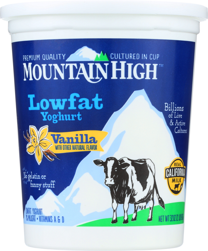 MOUNTAIN HIGH: Yoghurt Low Fat Vanilla, 32 oz - 0075270001941