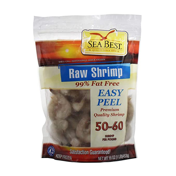  Sea Best 51/60 EZ Peel Shrimp, 16 Ounce  - 075391022146