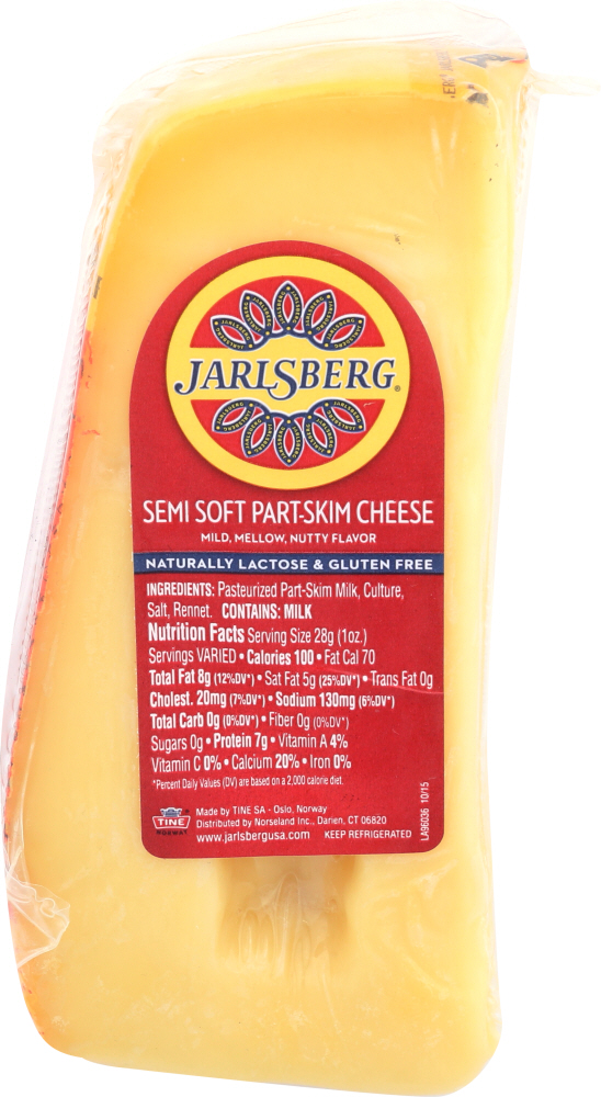 JARLSBERG: Part-Skim Semi Soft Cheese, 10 oz - 0075501960351