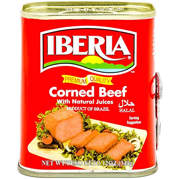  Iberia Corned Beef, 12 oz, Premium Quality Corned Beef With Natural Juices, Halal  - 075669112111