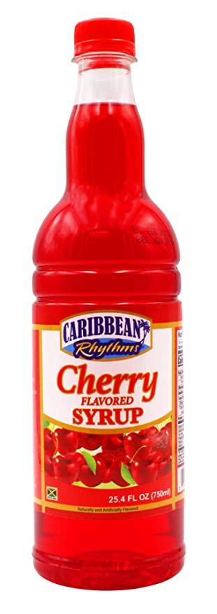 CARIBBEAN RHYTHMS Syrup, Cherry, 25.4 Fl Oz - 075669326334