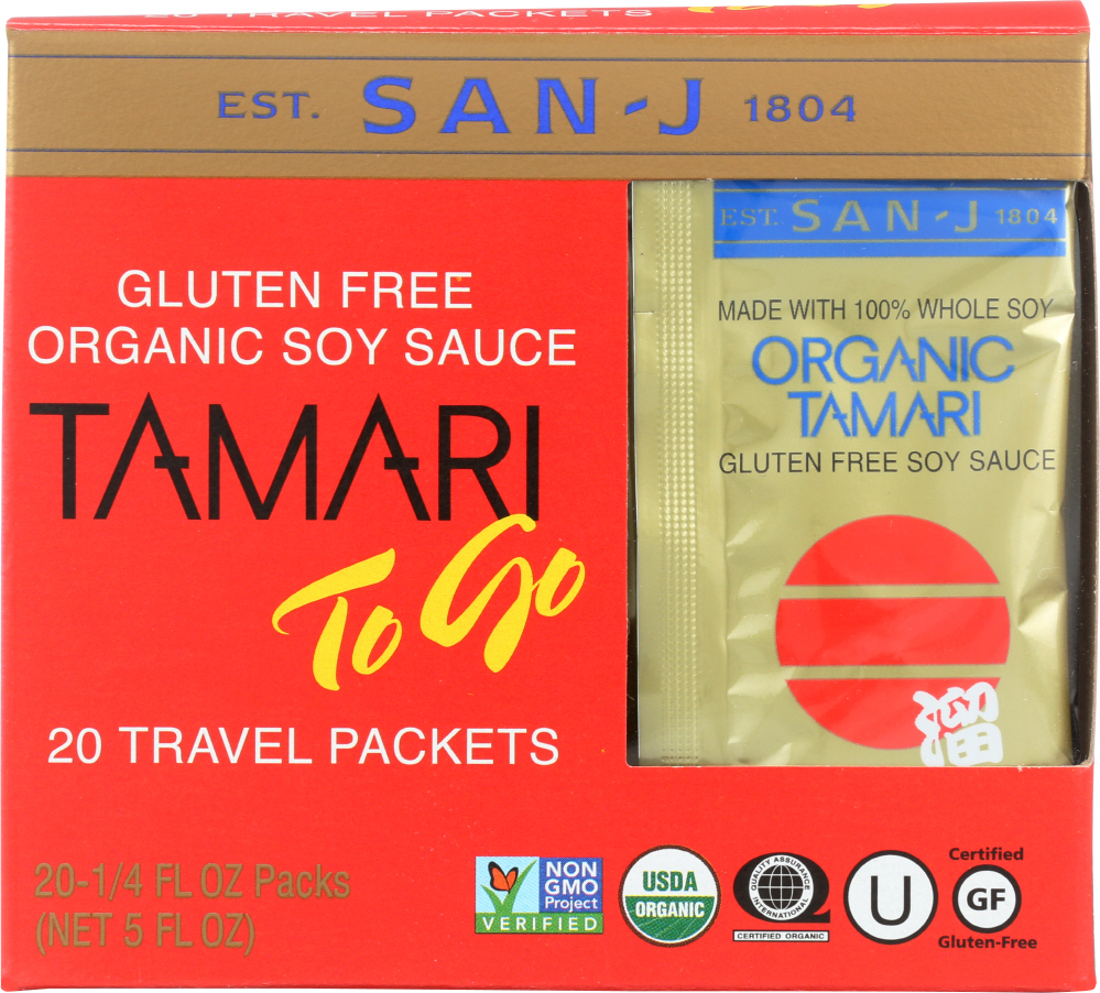 Tamari To Go Gluten Free Organic Soy Sauce, Tamari - totinos
